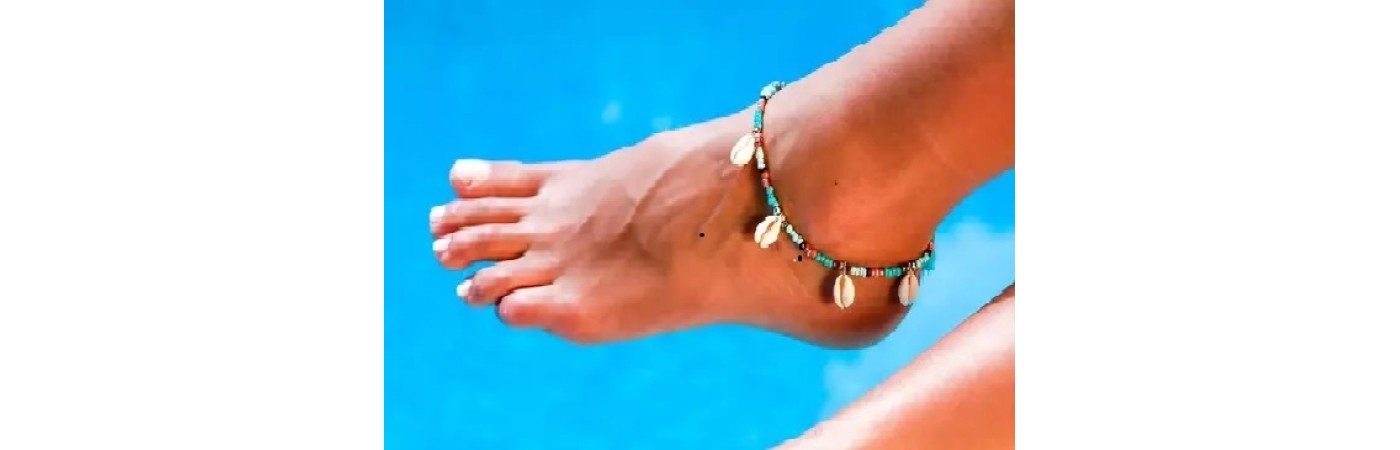 Beaded anklet bracelet, beach anklet for women // beach jewelry