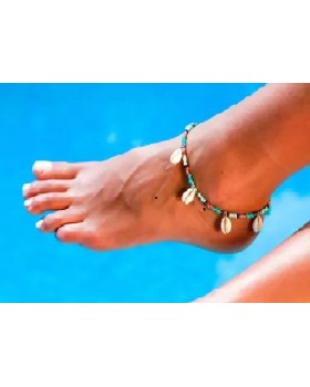 Beaded anklet bracelet, beach anklet for women // beach jewelry