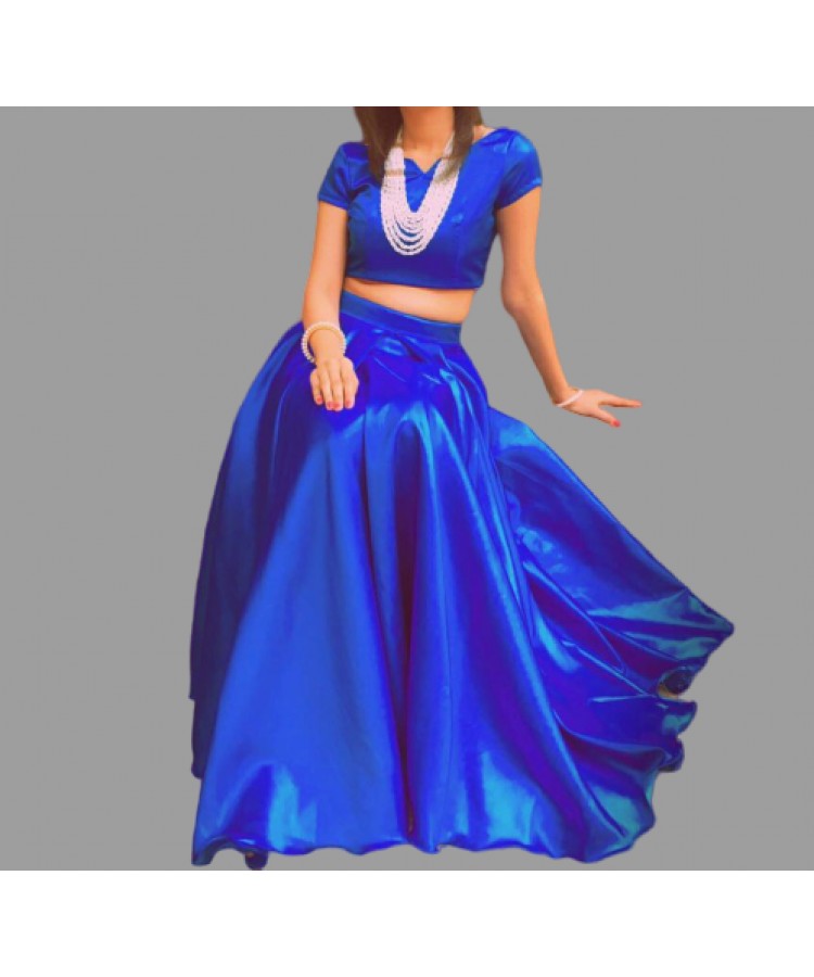 Amazon.in: Royal Blue Skirt Lehenga-seedfund.vn
