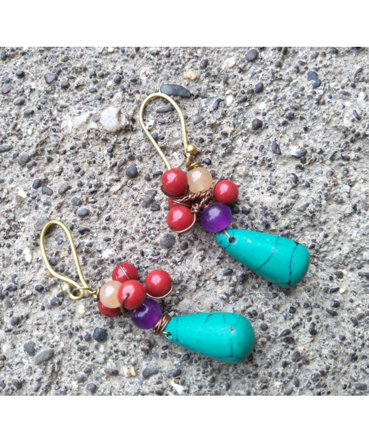 Turquoise Earrings - Water Dancer Designs