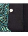 Turquoise Beaded Clutch