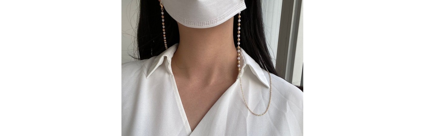 Carve Creations Water Pearl and Mask Chain, Chain For Women