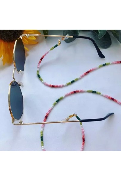 Melted Glass Beads Sunglasses Chain, Sunglasses Spectacles Chain For Women