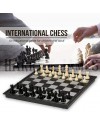 Magnetic Educational Toys Travel Chess Set with Folding Board for Kids and Adults