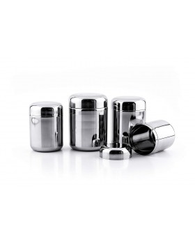 Stainless Steel Container Set, 4-Pieces, Silver