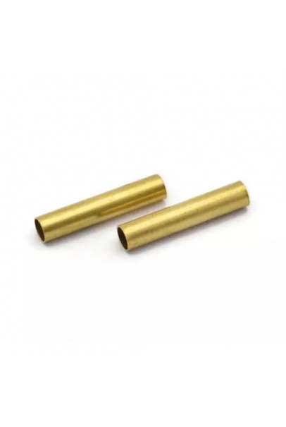 Brass Round Tube, 20 Raw Brass Tubes (4x20mm)