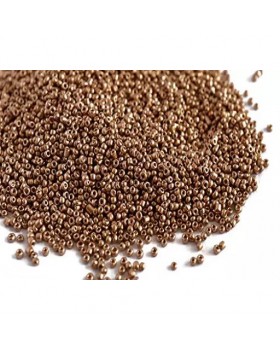 Golden Round Rocailles/Glass Seed Beads (6/0-3.5 mm 100 Grams) Standard Quality for Jewellery Making Beading