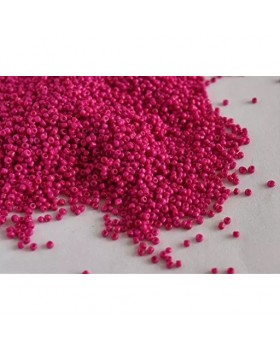 Carve Creations Pink Round Rocailles/Glass Seed Beads (8/0-3.0 mm) (100 Grams) Standard Quality for Jewelery Making Beading