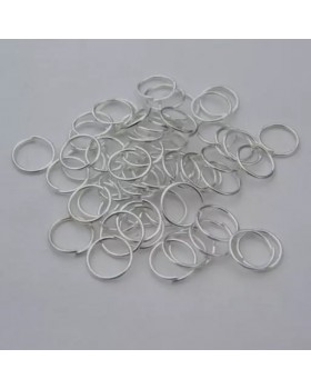 250 Jump Rings 8MM Silver Plated