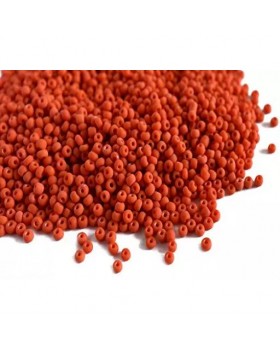 Orange Round Rocailles/Glass Seed Beads (11/0-2.0 mm 100 Grams) Standard Quality for Jewellery Making Beads