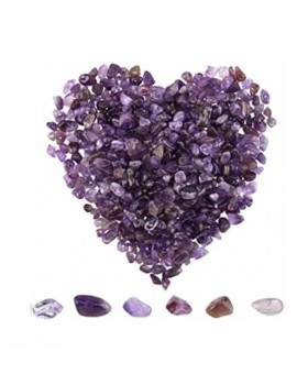 100 Pieces Small Amethyst Chip Beads