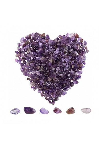 100 Pieces Small Amethyst Chip Beads