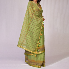 Women's Saree - Blockprinted - Chanderi