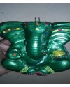 Handpainted Ganesha Green Small