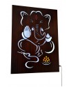 LED Wooden Lord Ganesha Frame with Electric Plugin