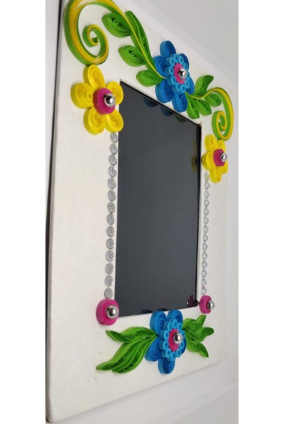 Handcrafted paper quilling greeting card - Yellow and Blue Flower Handcrafted paper quilling greeting card - Yellow and Blue Flower