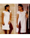 Stylish White Rayon Long Kurti for women Stylish White Rayon Long Kurti for women