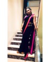 Black pallazo georgette saree Black pallazo georgette saree