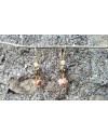 Alphabey's Agate Stone Oxidised Gold Plated Brass Earrings For Women Alphabey's Agate Stone Oxidised Gold Plated Brass Earrings For Women