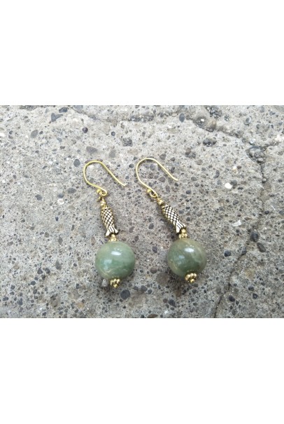 Alphabey's Fish Shaped Aqua Stone Gold Plated Oxidised Brass Earrings For Women Alphabey's Fish Shaped Aqua Stone Gold Plated Oxidised Brass Earrings For Women