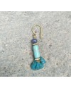Alphabey's Resin Stone Gemstone Brass Plated Brass Drop Earrings For Women
