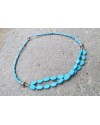 Alphabey's Resin Brass Silver Oxidised Double Stranded Necklace For Women Alphabey's Resin Brass Silver Oxidised Double Stranded Necklace For Women