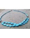 Alphabey's Resin Brass Silver Oxidised Double Stranded Necklace For Women Alphabey's Resin Brass Silver Oxidised Double Stranded Necklace For Women