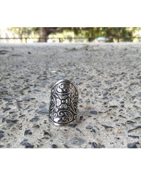 Alphabey Ring Collection, Flower Pattern Ring, Kayi Ring, Turkey Ring Collection Brass Brass Plated Ring