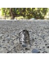 Alphabey Buddha Embossed Ring, Peaceful Ring, Religious Ring Collection Silver Plated Brass Ring Alphabey Buddha Embossed Ring, Peaceful Ring, Religious Ring Collection Silver Plated Brass Ring