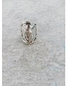 Alphabe Rings Silver Plated Fish Embossed Brass Stack Ring, Kayi Ring, Turkey Ring Collection Alphabe Rings Silver Plated Fish Embossed Brass Stack Ring, Kayi Ring, Turkey Ring Collection
