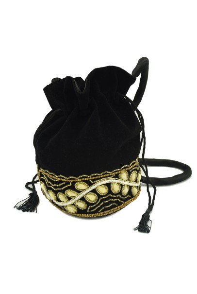Black Beaded Potli Black Beaded Potli