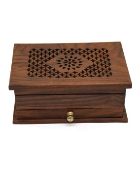 Jali Sunflower Treasure Wooden Box