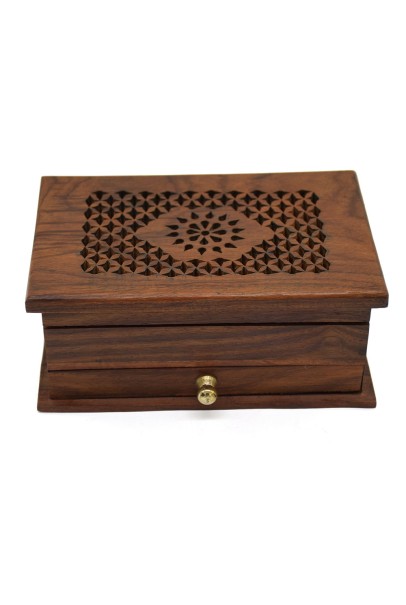 Jali Sunflower Treasure Wooden Box Jali Sunflower Treasure Wooden Box