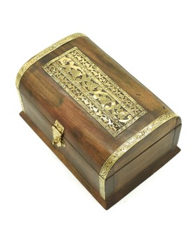 Floral-Motifs-Brass-Wood-Chest