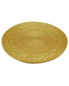 Golden Beaded Charger-Placemats - Set of 2
