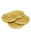 Golden Beaded Coaster-Set of 4 Golden Beaded Coaster-Set of 4
