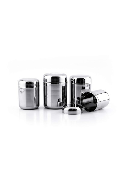 Stainless Steel Container Set, 4-Pieces, Silver