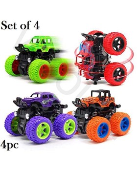 Unbreakable 4pc 4WD Mini Monster Trucks
