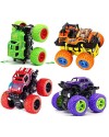 Unbreakable 4pc 4WD Mini Monster Trucks