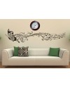 Plastic Wooden Look Designer Wall Clock