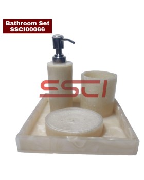 Bathroom Accessory Set - White Bathroom Accessory Set - White