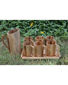 Wooden Jug Set