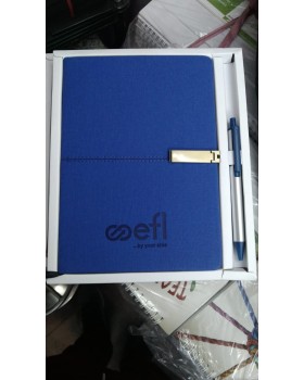 Leather lite Diary Organizer - Blue