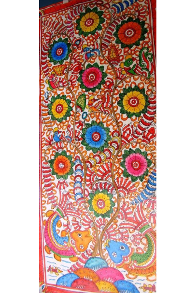 Leather Painting Flower Leather Painting Flower