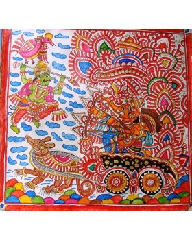 Leather Painting Ganesh