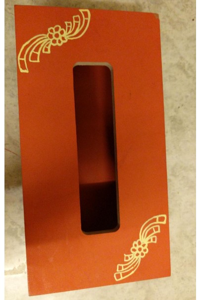 Tissue Box with Abstract Painting