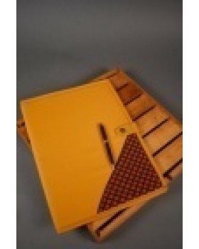 Orange booty print folder