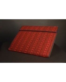 Jute folder with blue border