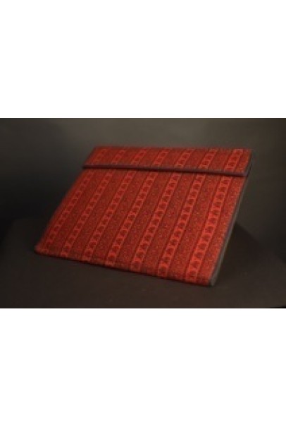 Jute folder with blue border