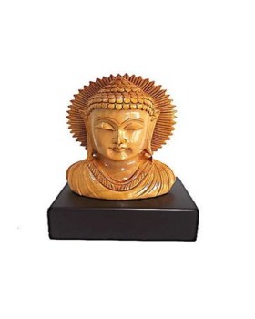 Wooden Carved Buddha on Base Wooden Carved Buddha on Base